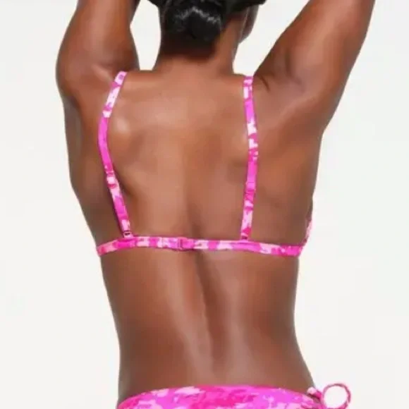 SKIMS Pink Camo Bikini Top - Picture 2 of 3